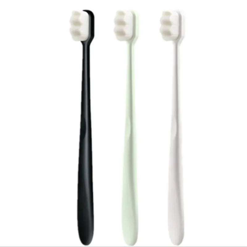 Environmentally Toothbrush Ultra-Fine Soft Toothbrush Deep Cleaning Soft Brush Teeth Adult Kids Manual Toothbrush for Oral Care