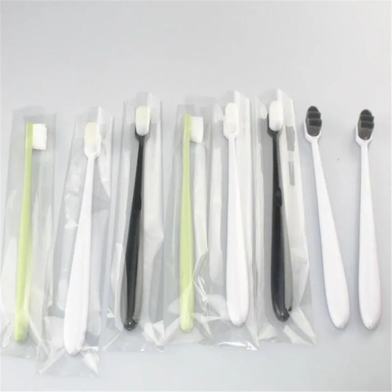 Environmentally Toothbrush Ultra-Fine Soft Toothbrush Deep Cleaning Soft Brush Teeth Adult Kids Manual Toothbrush for Oral Care