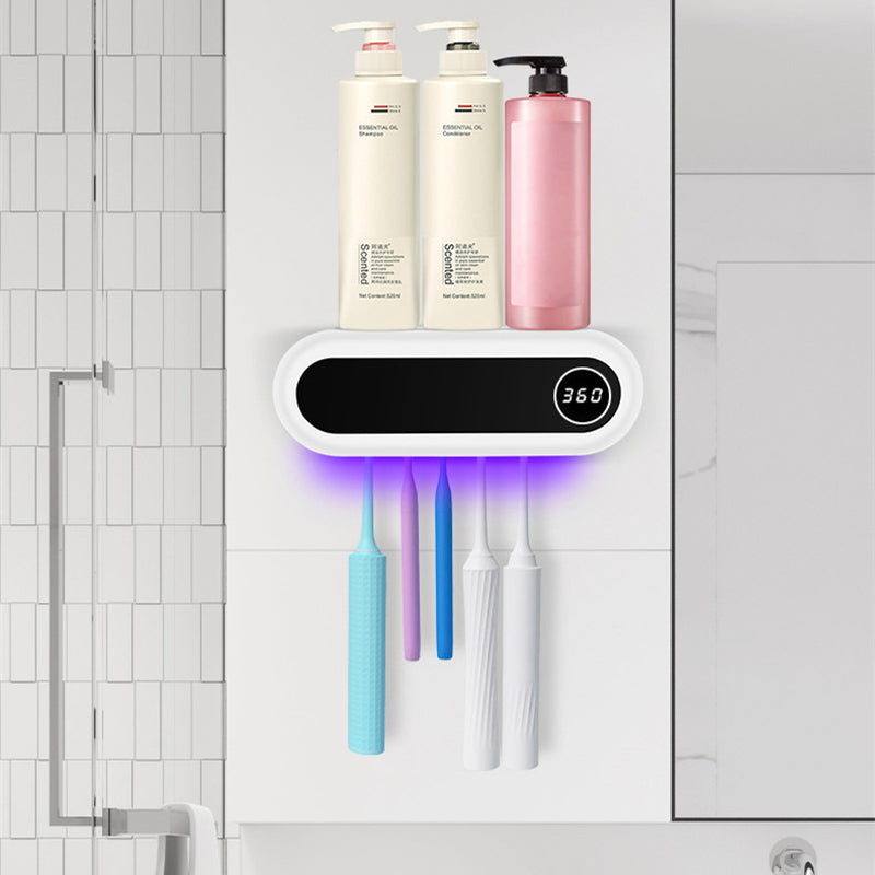 Wall Mounted Toothbrush Holder Smart Toothbrush UV Sterilizer Holder Toothpaste Dispenser Squeezer for Bathroom Accessories