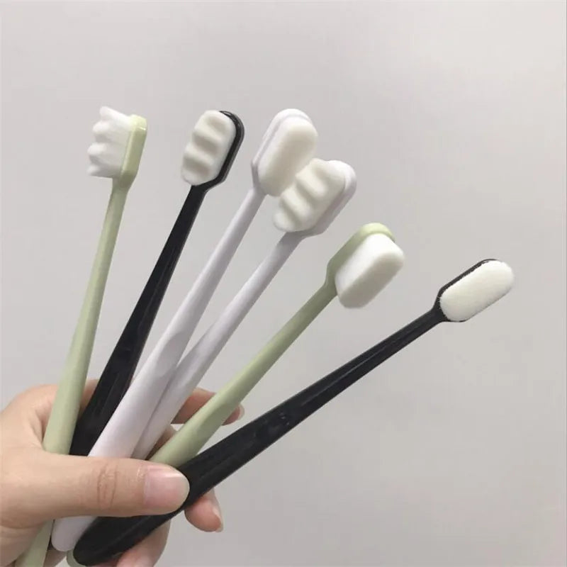 Environmentally Toothbrush Ultra-Fine Soft Toothbrush Deep Cleaning Soft Brush Teeth Adult Kids Manual Toothbrush for Oral Care