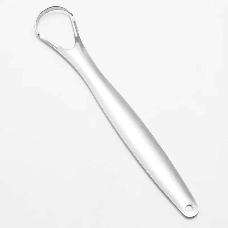 Tongue Cleaner with Travel Handy Case Stainless Steel Tongue Scraper Metal Brush Dental Oral Care Kit Fresh Breath Tool Adult